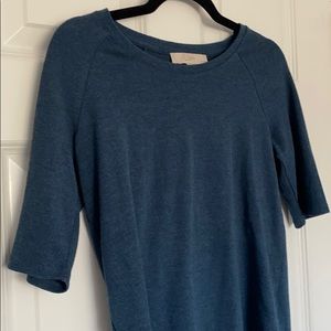Loft XS petite blue short sleeve